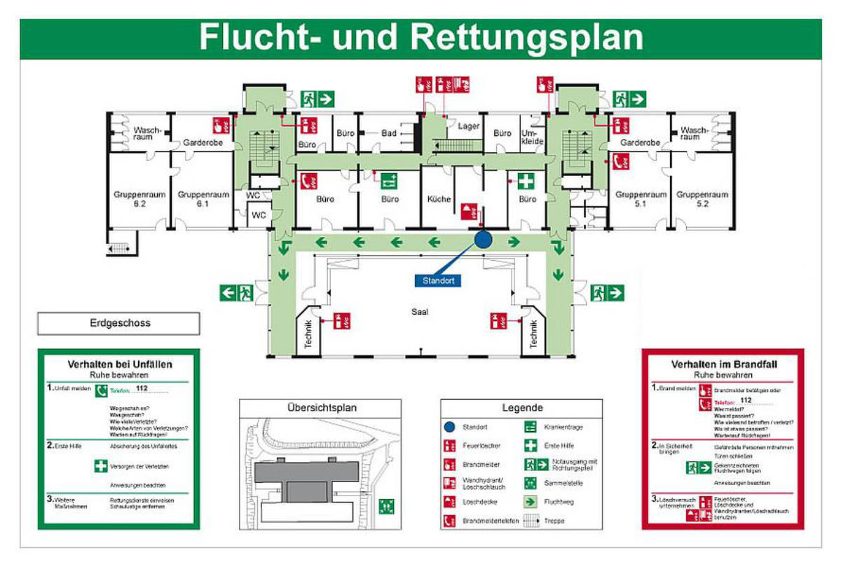 Beispiel Fluchtplan